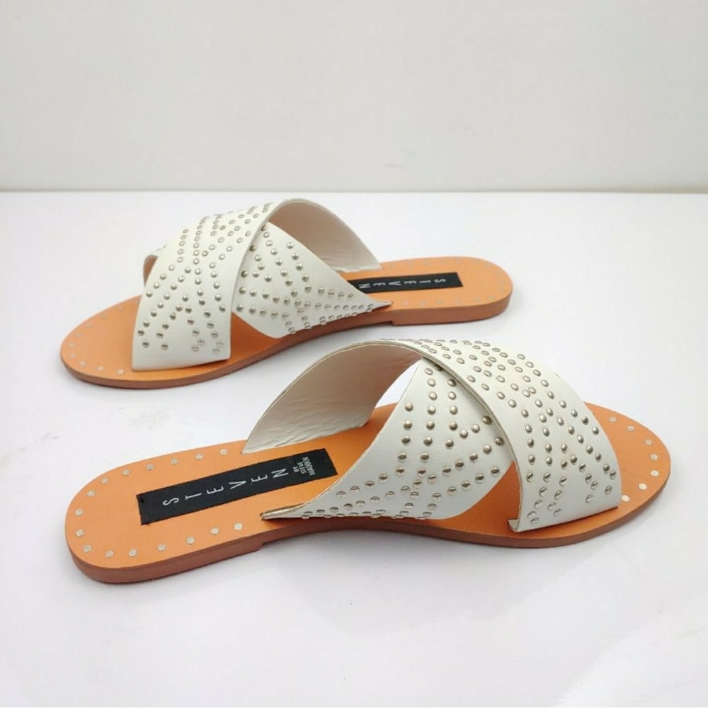 Steven by Steve Madden Studded Leather Slides - Picture 5 of 6